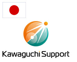 Logo der Firma Kawaguchi aus Japan mit Japan-Flagge