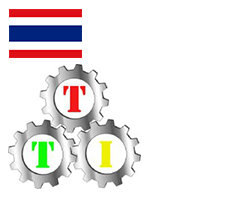 Logo der Firma THAI TECHNIC IKEDA, Thailand, mit Thailand-Flagge